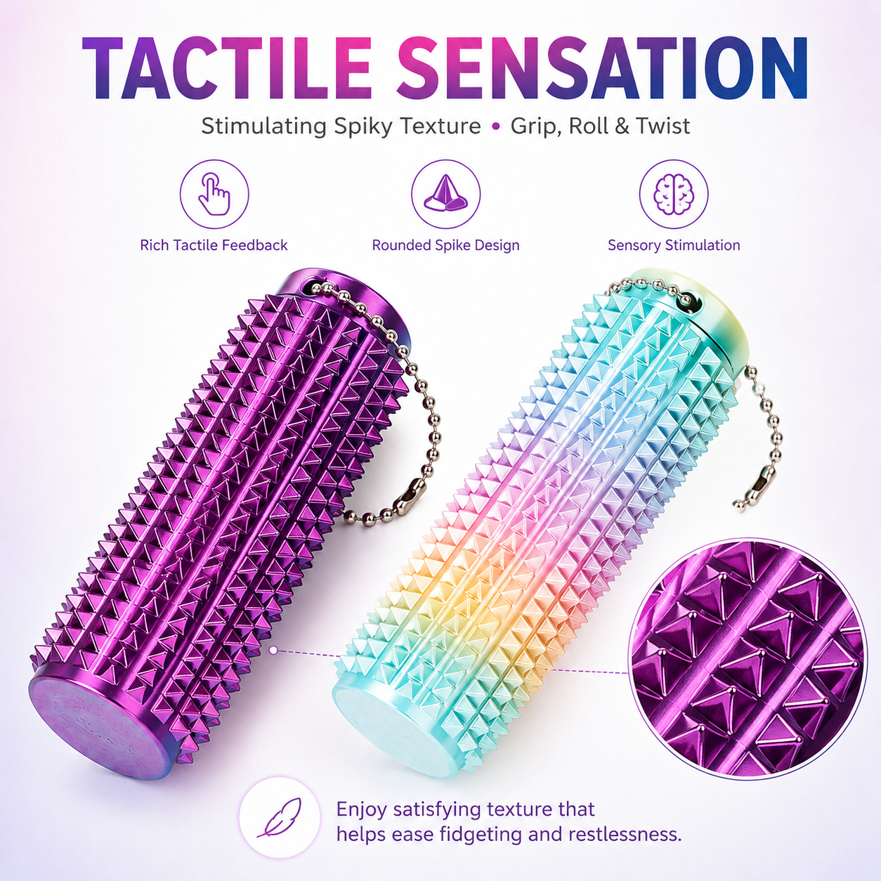 Keychain Stress Relief Roller