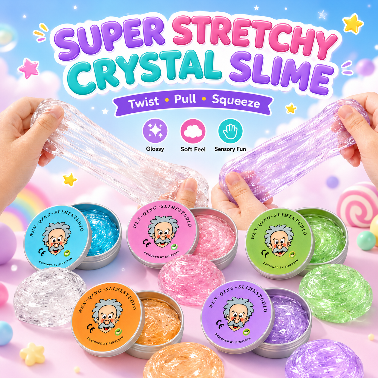 Transparent Clear Slime Putty Toy