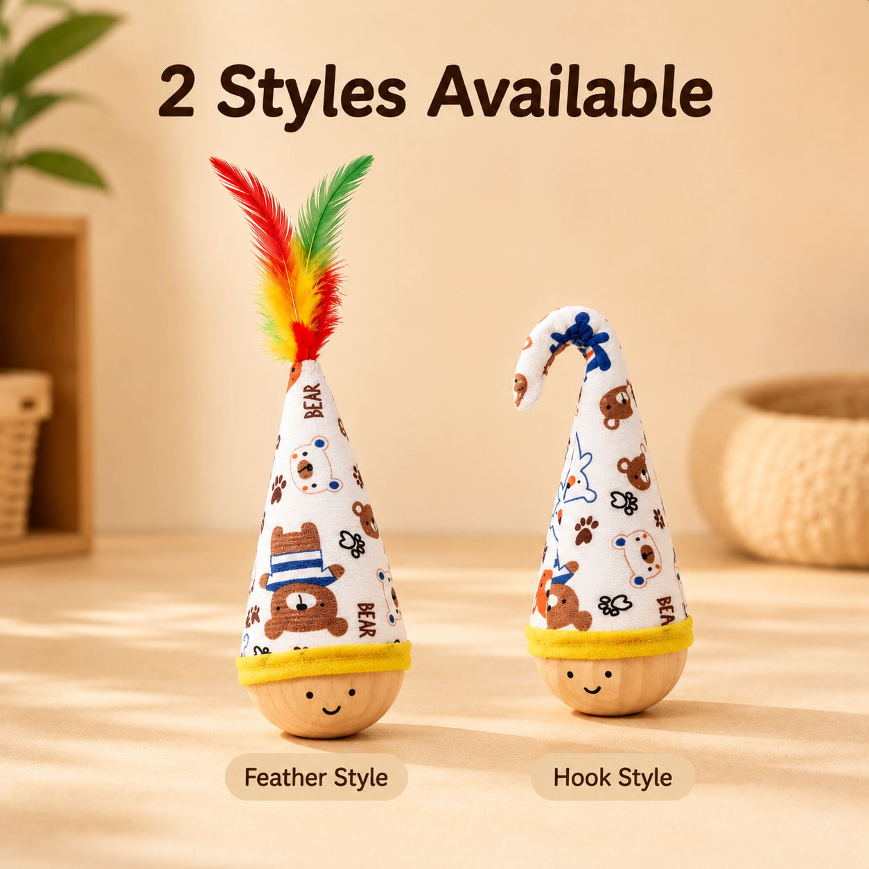 Feather Tumbler Cat Interactive Toy