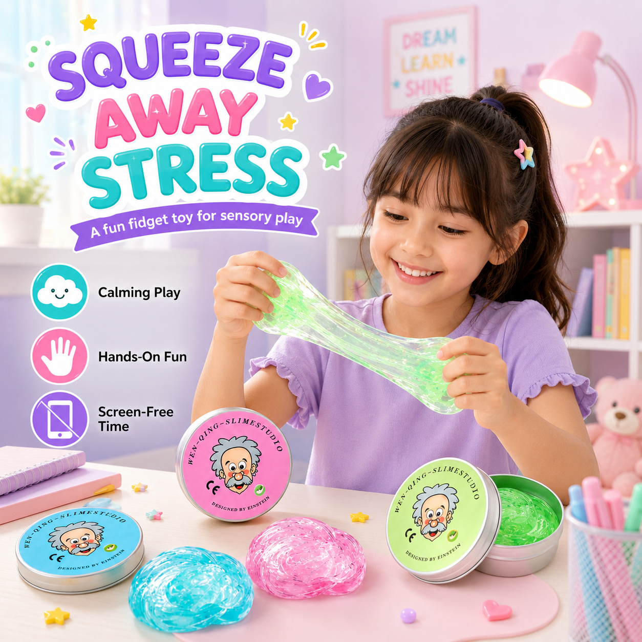 Transparent Clear Slime Putty Toy