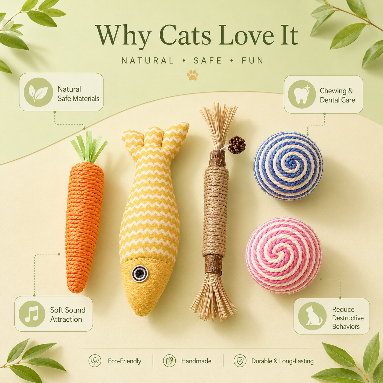 5 in 1 Cat Toys Gift Pack