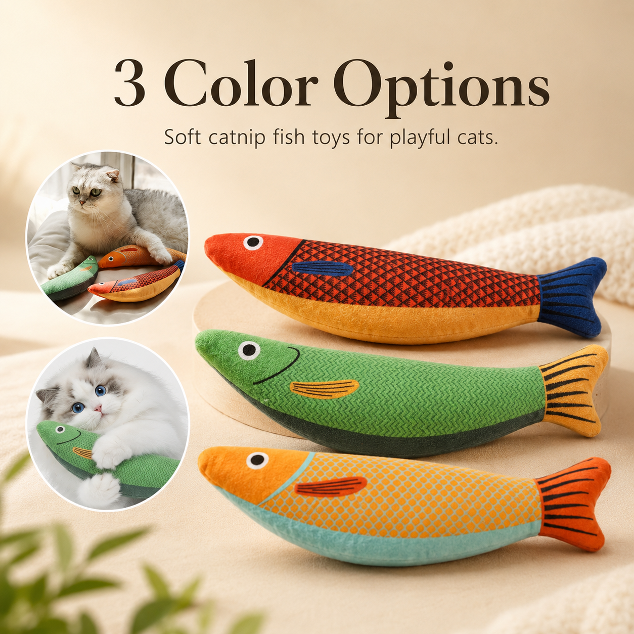 Catnip Saury Fish Cat Toy