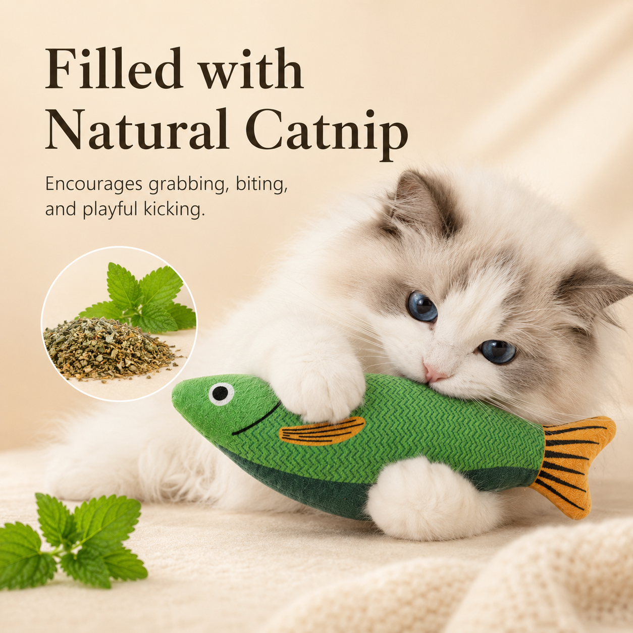 Catnip Saury Fish Cat Toy