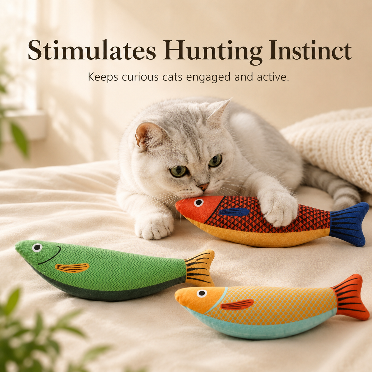 Catnip Saury Fish Cat Toy