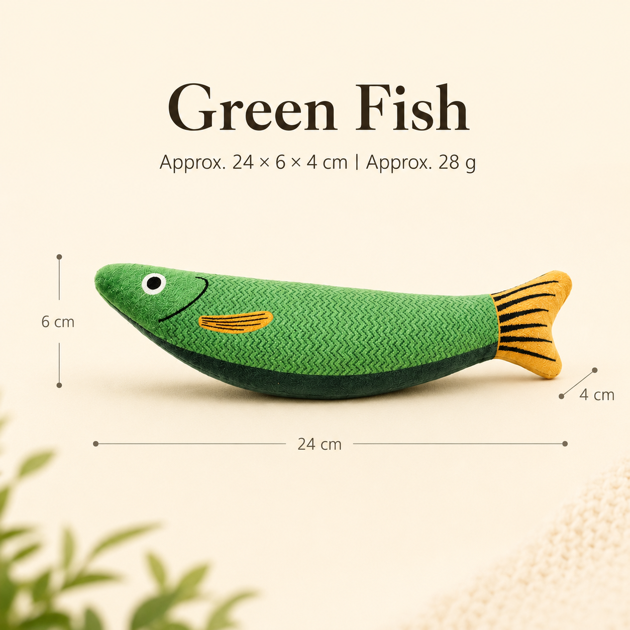 Catnip Saury Fish Cat Toy