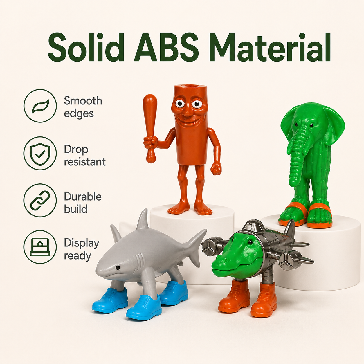 8 Styles Novelty Hybrid Weird Splicing Cartoon Figure Set