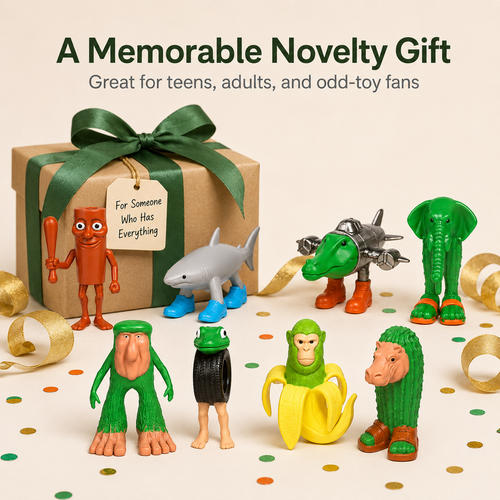 8 Styles Novelty Hybrid Weird Splicing Cartoon Figure Set