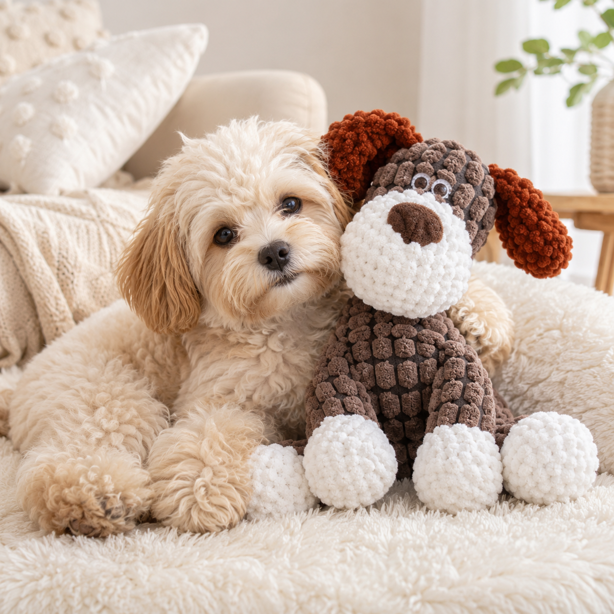 Squeaky Animal Dog Chew Plush Toy