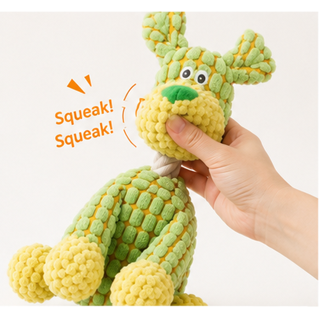 Squeaky Animal Dog Chew Plush Toy