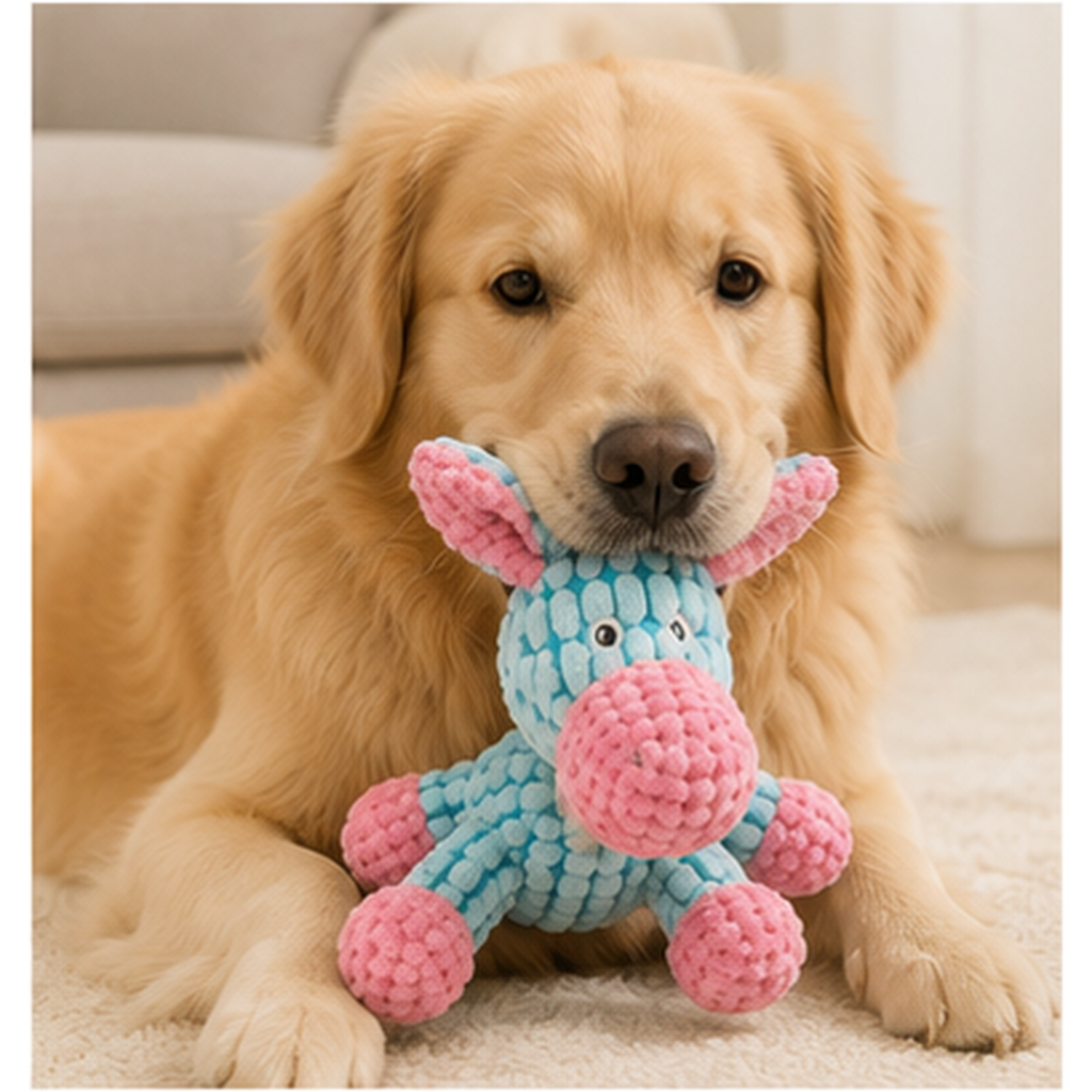 Squeaky Animal Dog Chew Plush Toy