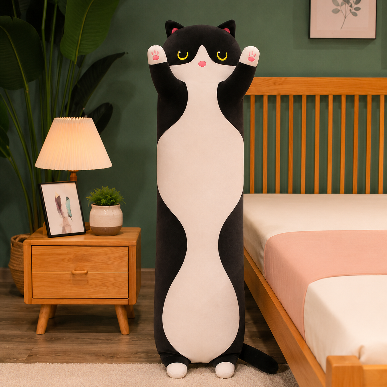 Long Strip Kawaii Cat Hugging Body Pillow Plush Toy