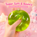 Transparent Jelly Green Apple Slow Rebound Squishy Toy