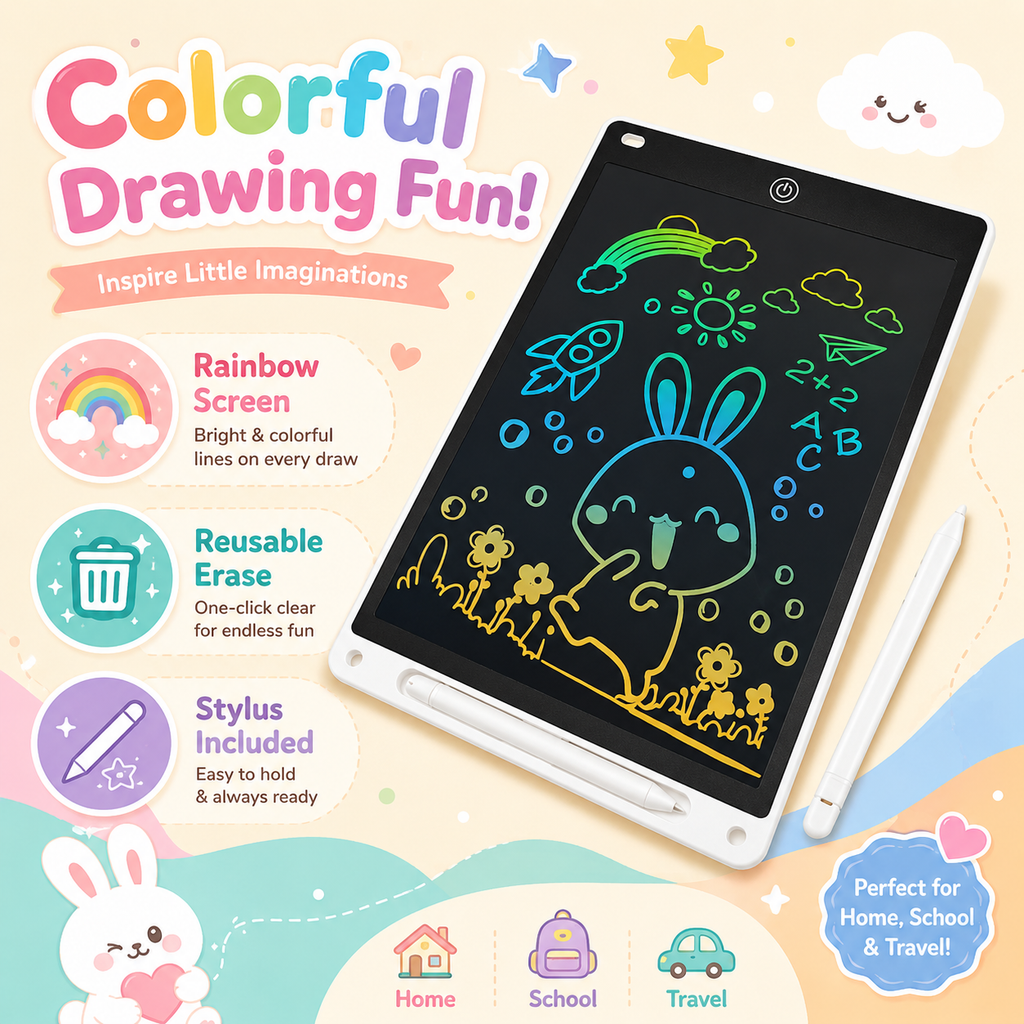 Kids Colorful Drawing Board