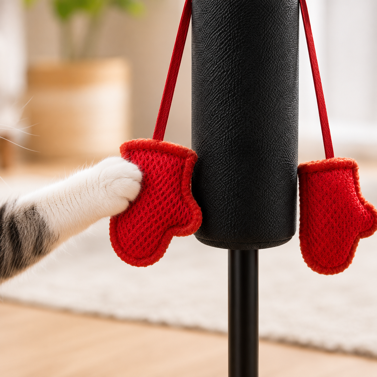 uction Cup Cat Boxing Self Play Toy