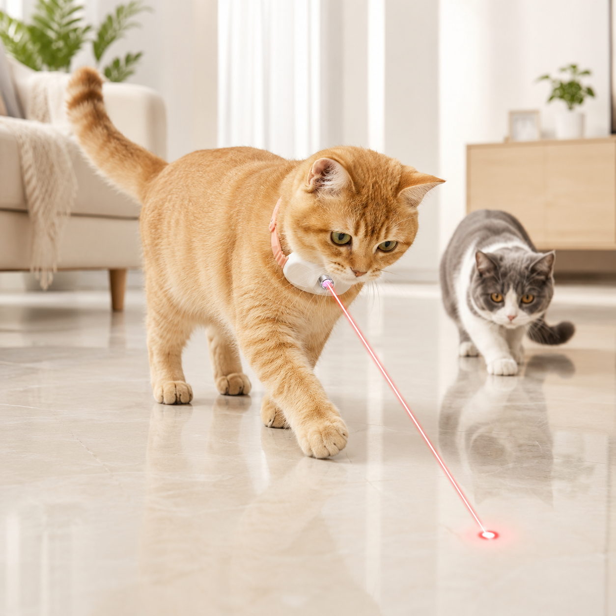 Smart Laser Cat Collar Self Play Toy