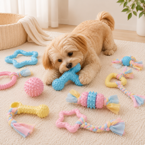 Candy Color Puppy Chew Toy Pack