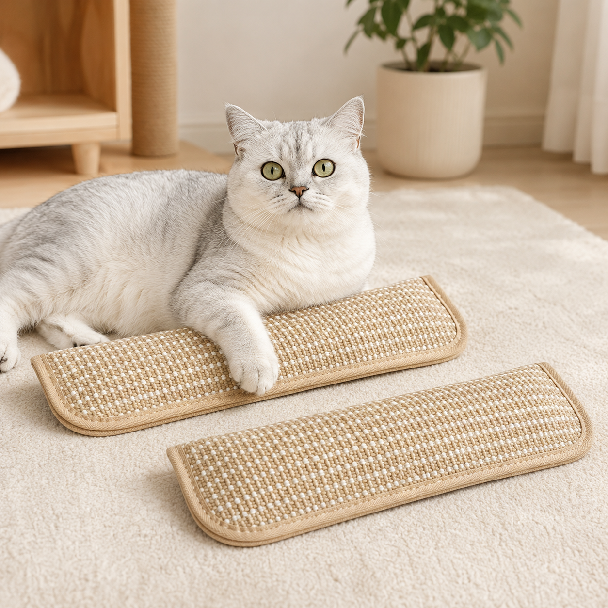 Sisal Cat Scratcher Pad with Catnip