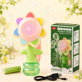 Sunflower Flower Handheld Electric Bubble Blower Toy