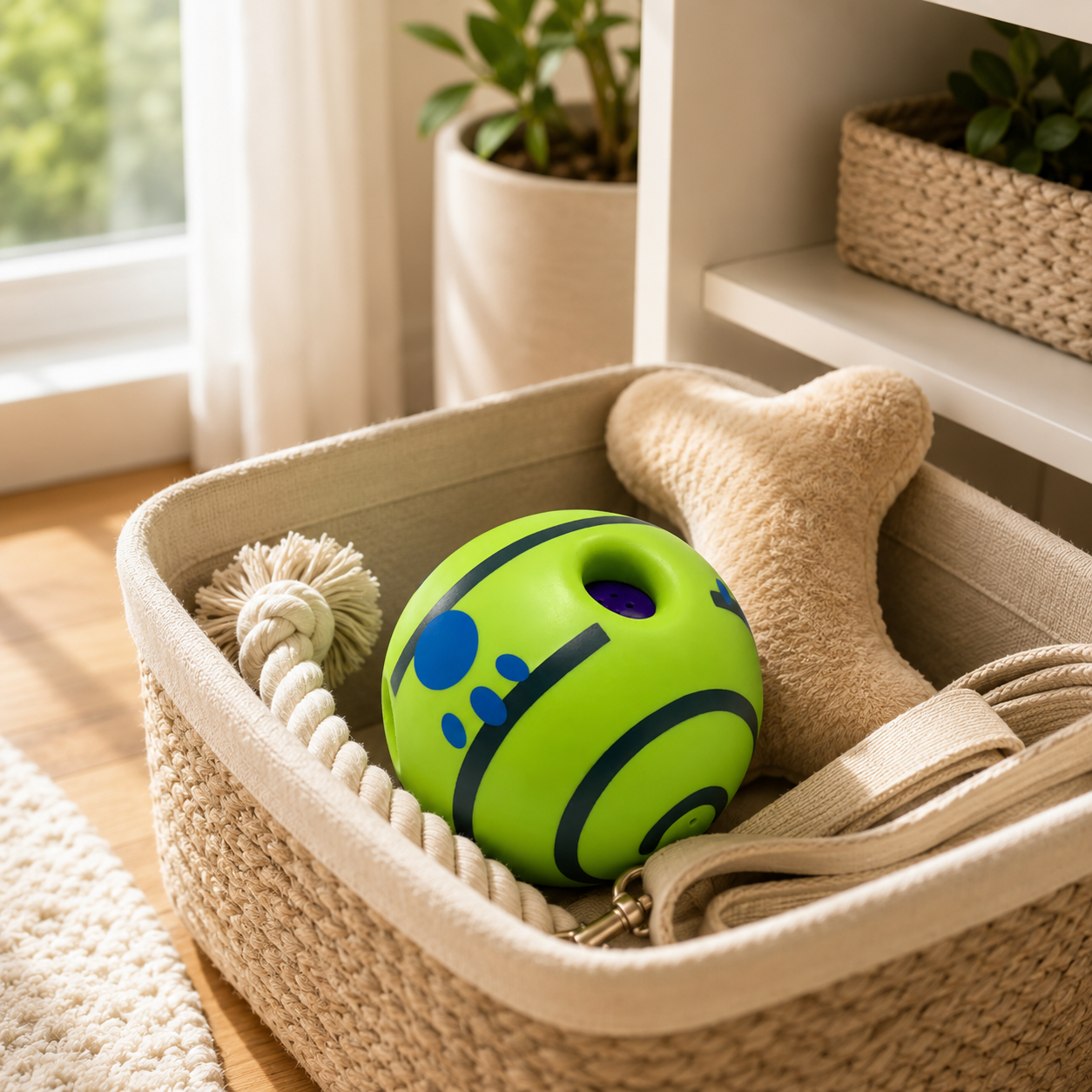 Giggle Squeaky Dog Chew Ball Toy