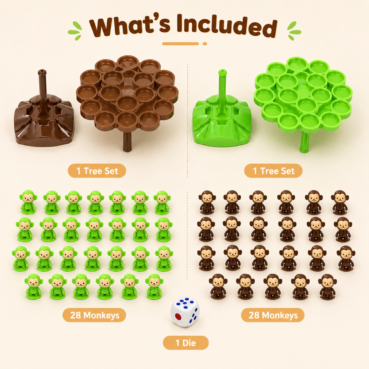 Two Player Balancing Monkey Tree Stacking Game