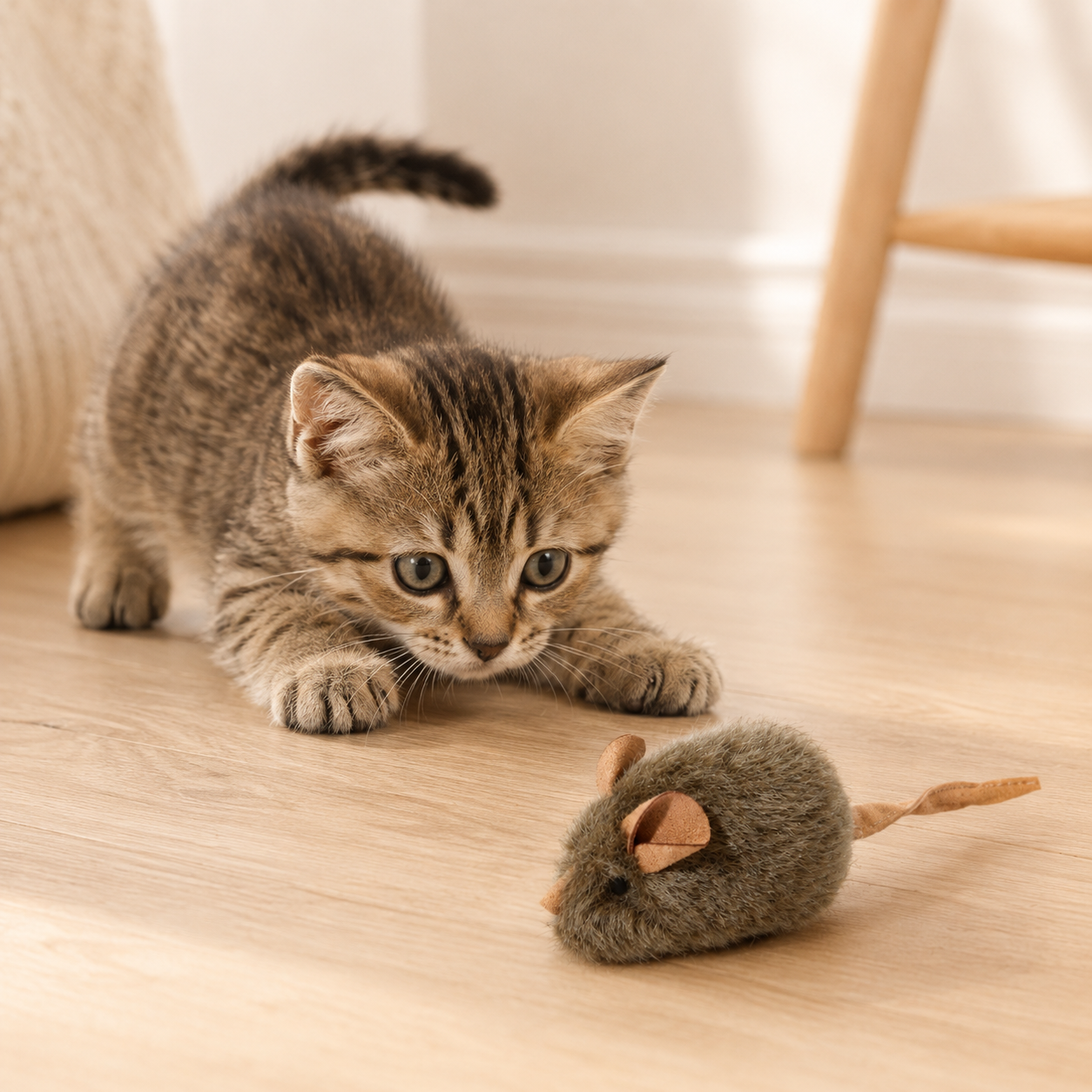 Realistic Squeaky Mouse Cat Toy