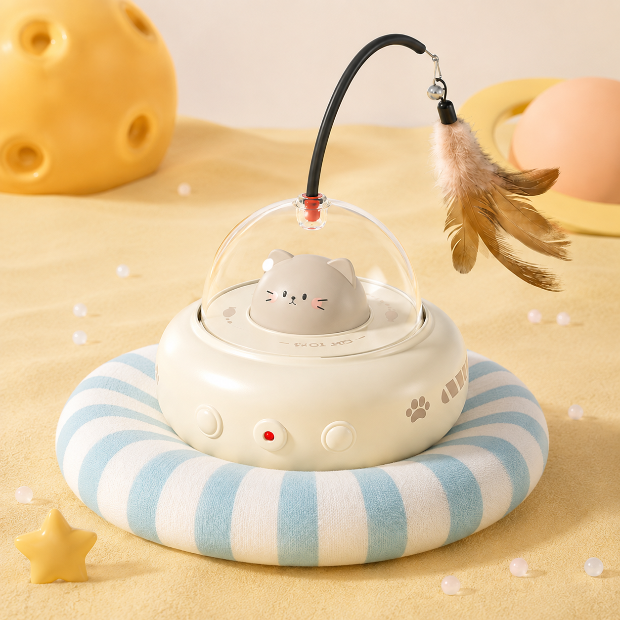 3 in 1 UFO Laser Cat Toy