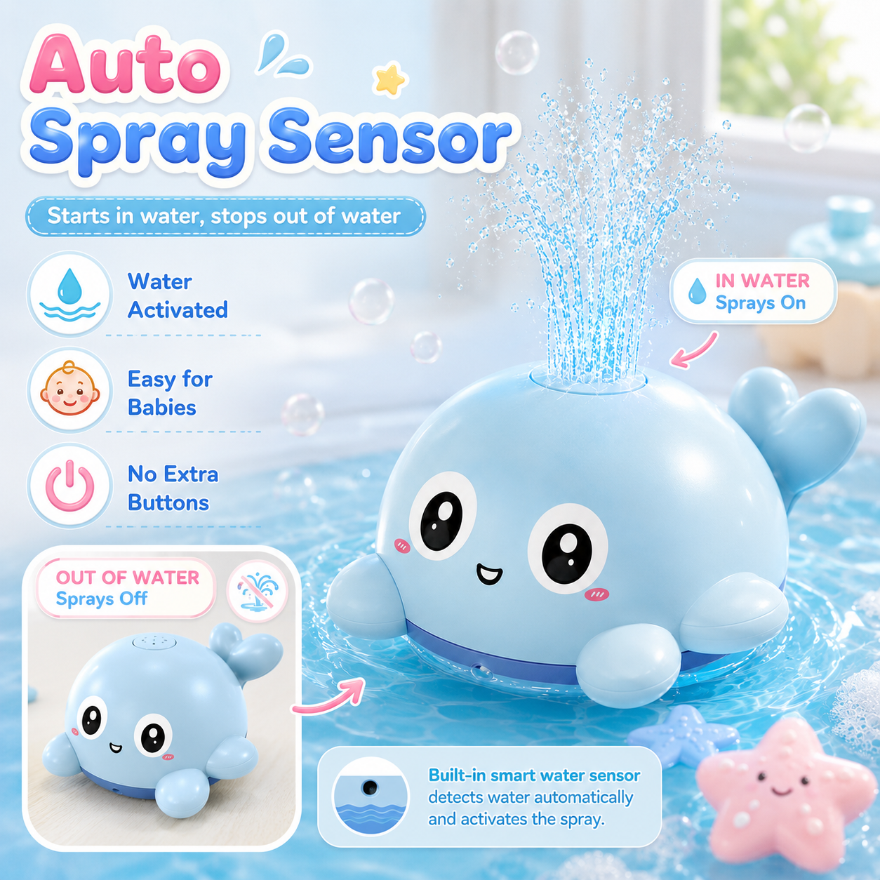 Light Up Baby Bathtub Toy