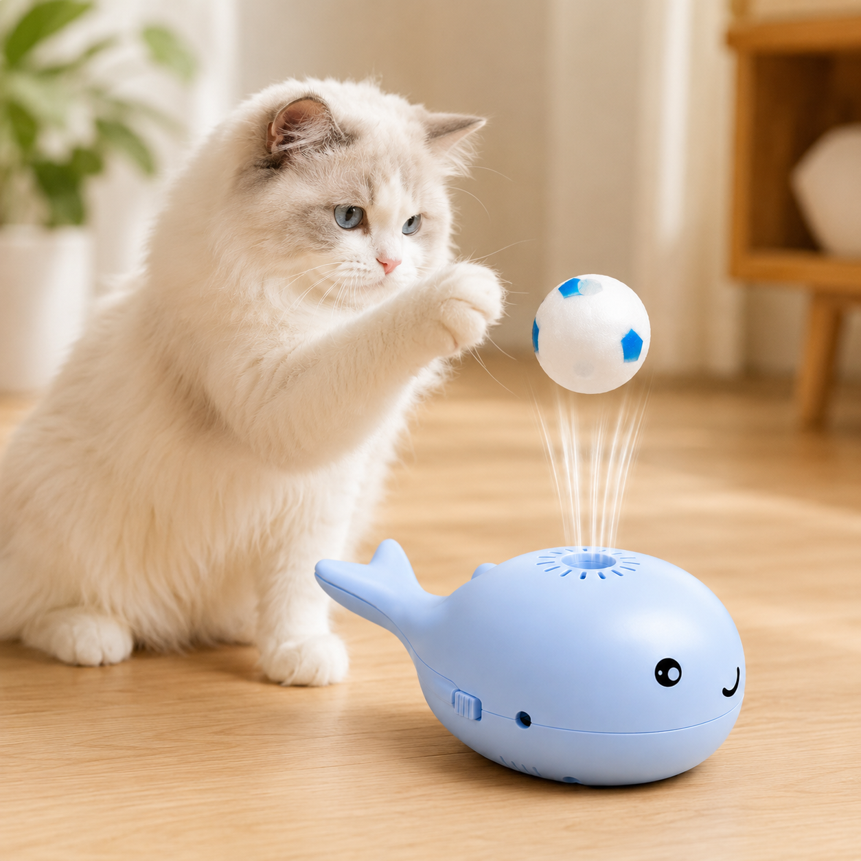 2 In 1 Whale Floating Ball Toy