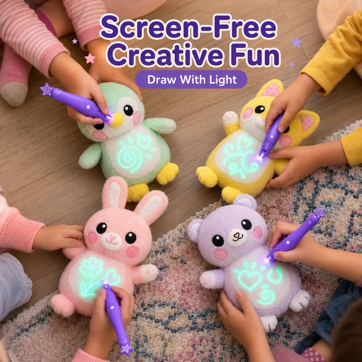 Luminous Drawing Penguin Stuffed Animal