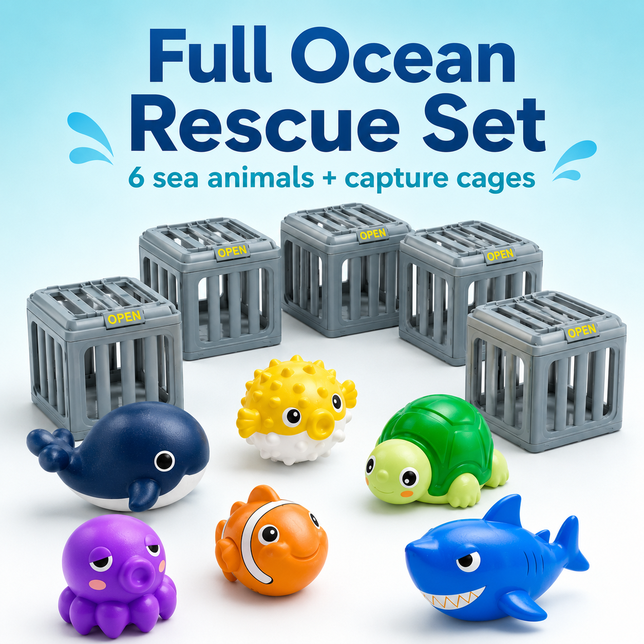 Pool Catch Cage Dive Game Set