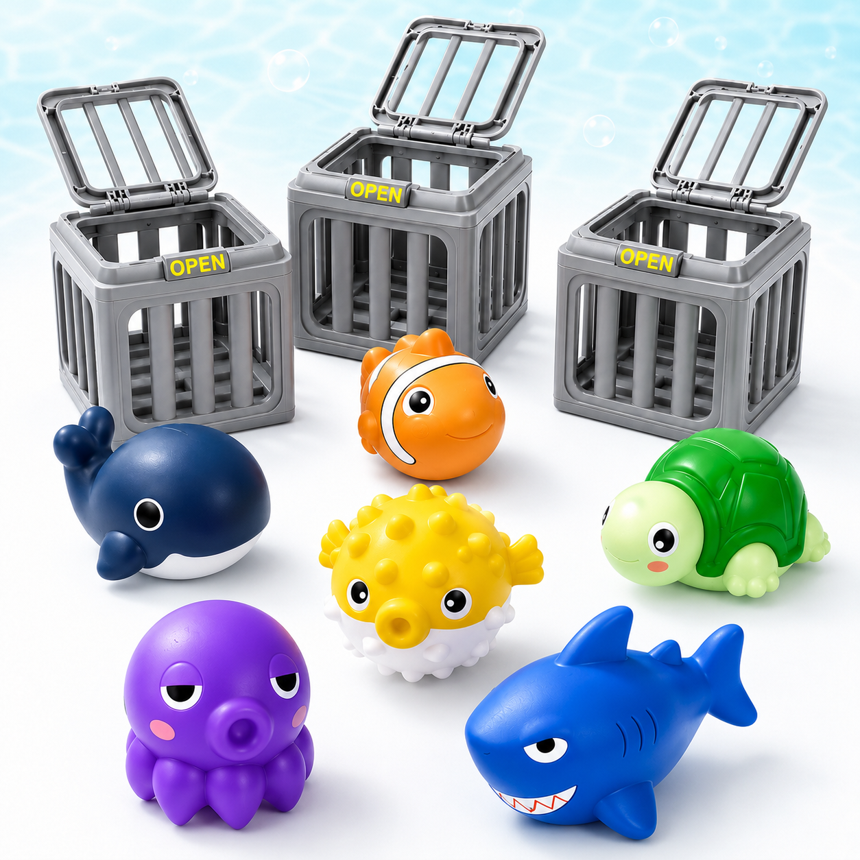 Pool Catch Cage Dive Game Set