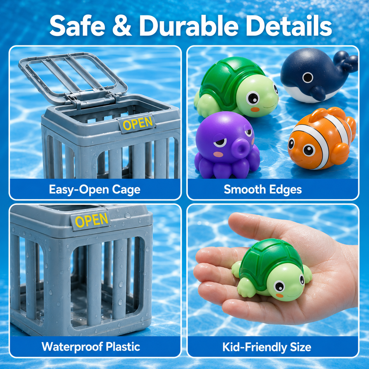 Pool Catch Cage Dive Game Set