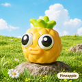 Kawaii Pop Eye Fruits Squishy Stress Relief Toy
