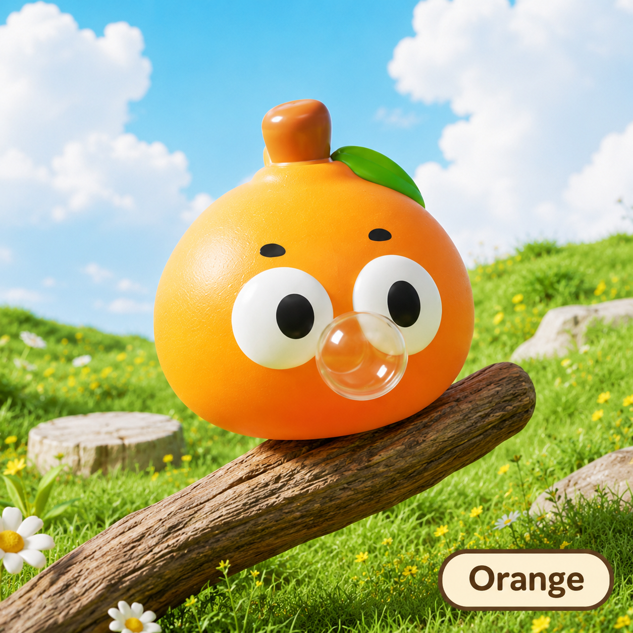 Kawaii Pop Eye Fruits Squishy Stress Relief Toy