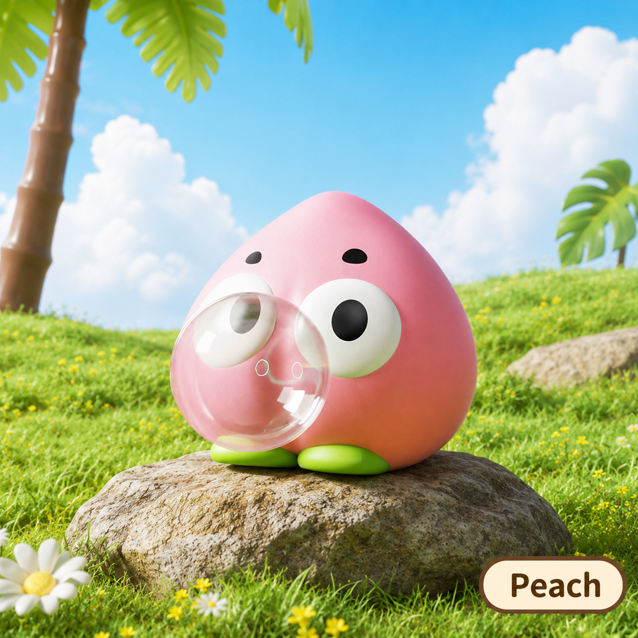Kawaii Pop Eye Fruits Squishy Stress Relief Toy