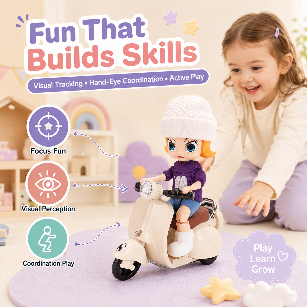 Electric Stunt Bike Kids Toy