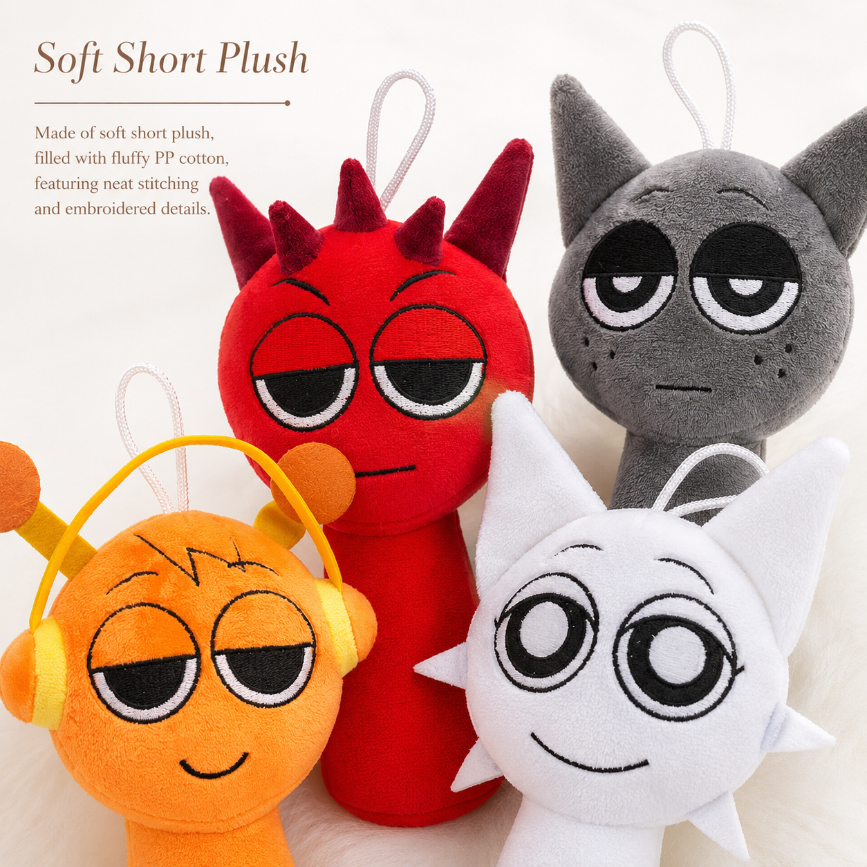 8 Styles Sprunki Game Character Plush Toy Set