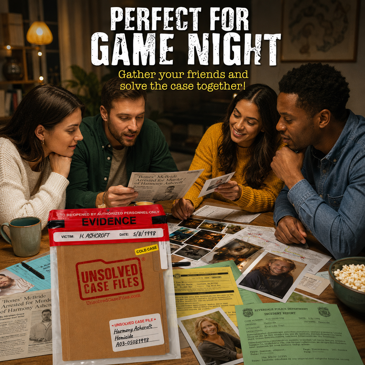 Harmony Ashcroft Unsolved Cold Case Murder Mystery Game