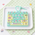 Pastel Keyboard Pop Fidget Keychain