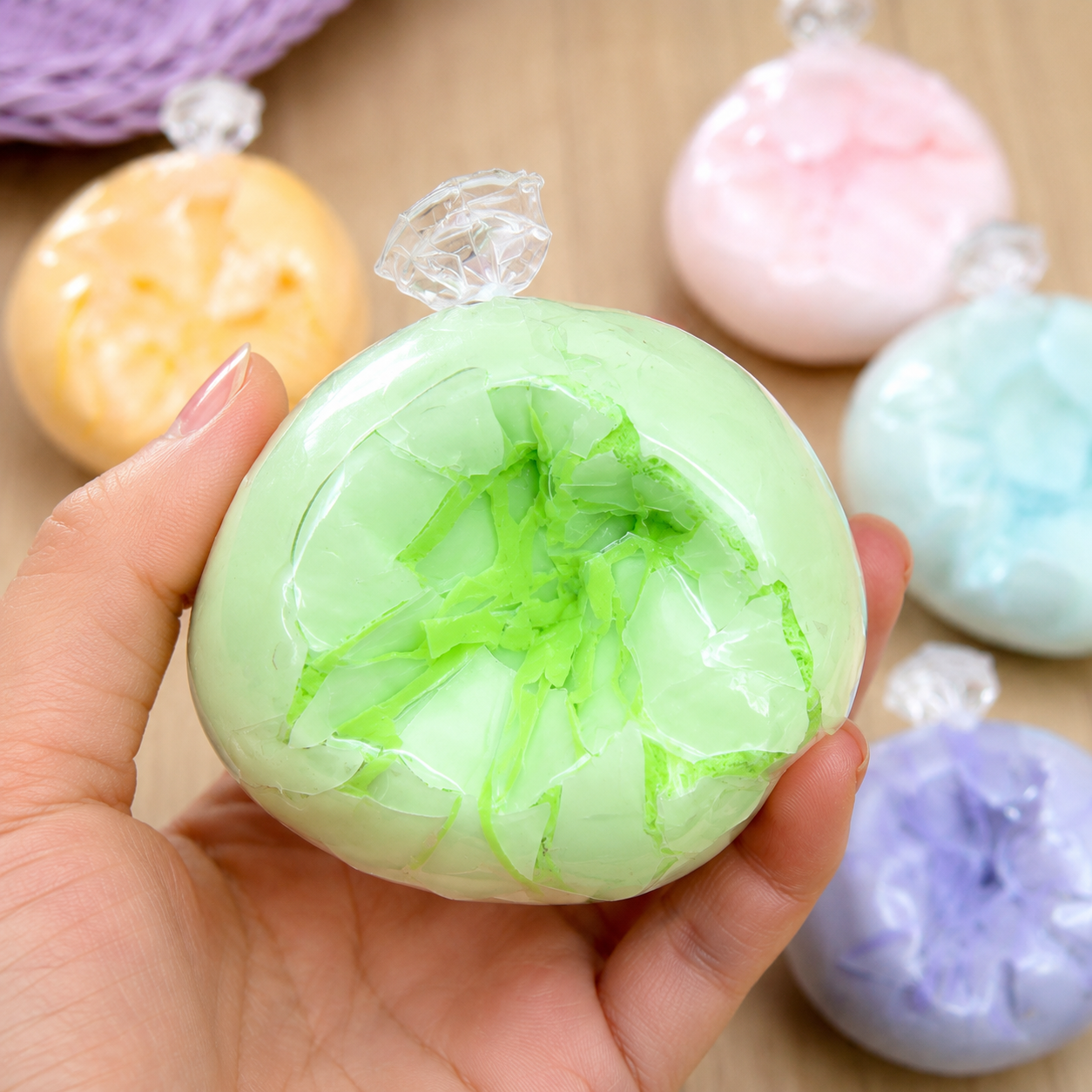 Pastel Handmade Crispy Squishy Decompression Ball
