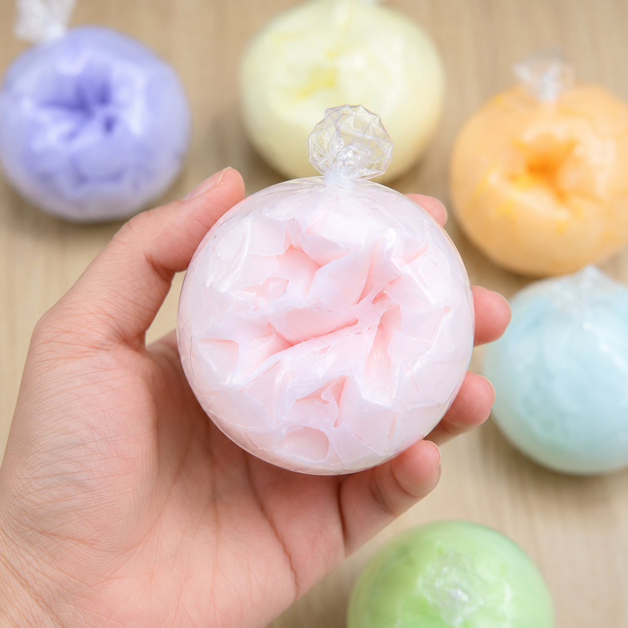 Pastel Handmade Crispy Squishy Decompression Ball