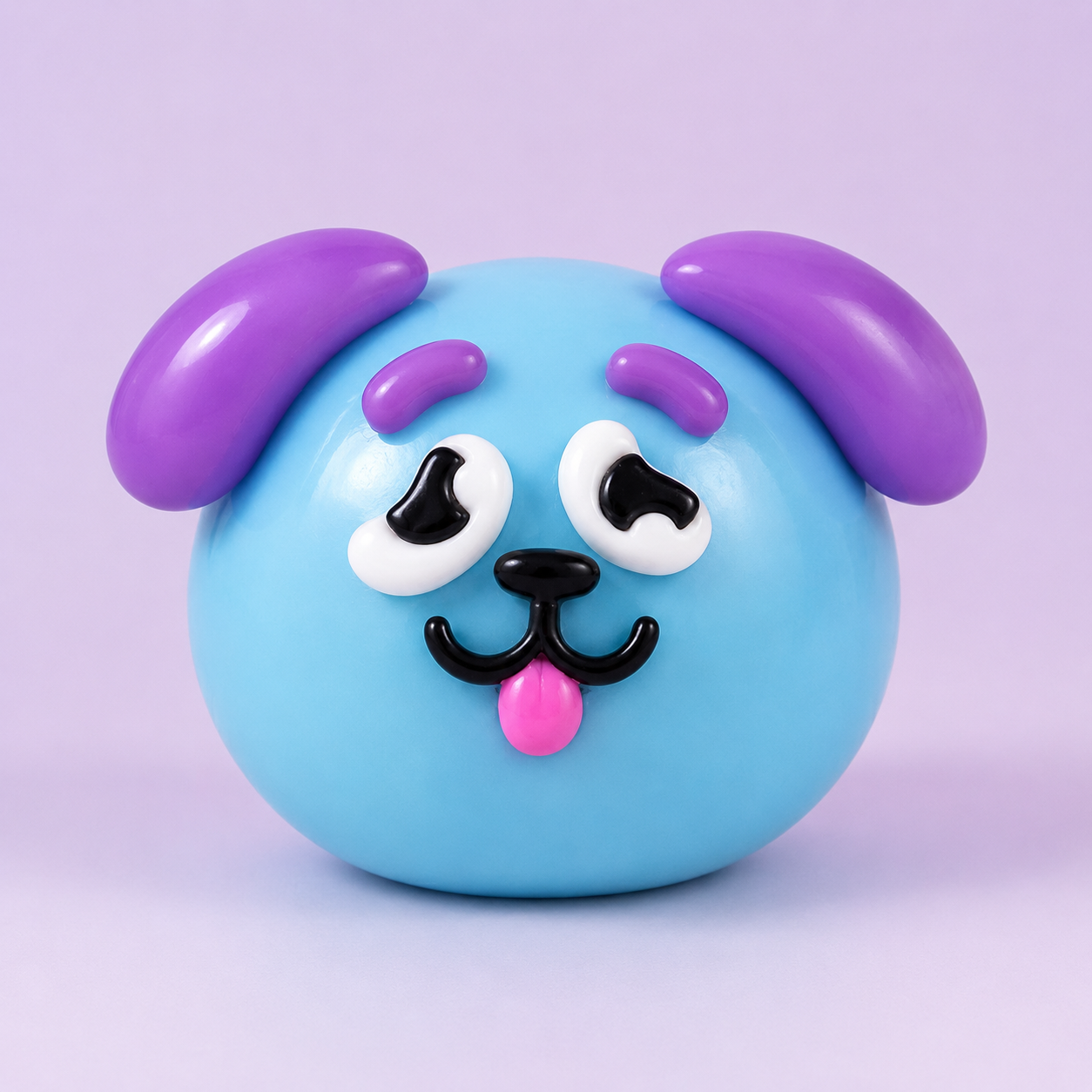 Multi-Color Funny Face Soft Squeeze Decompression Ball