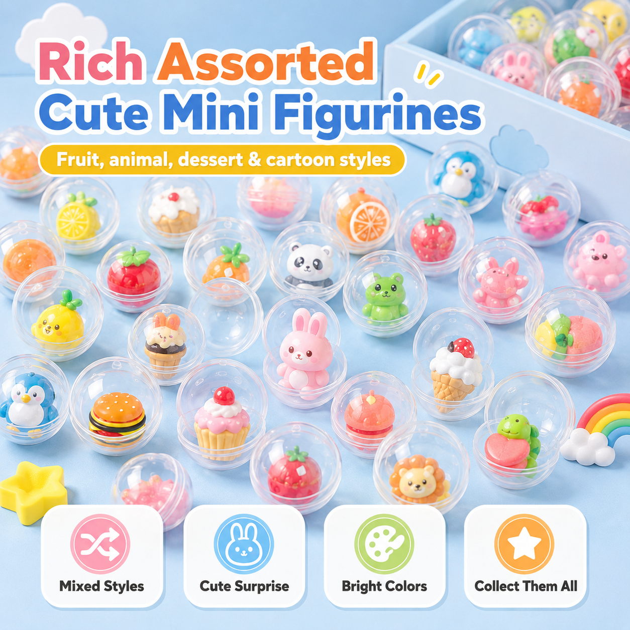 Cute Mini Figure Gashapon Balls