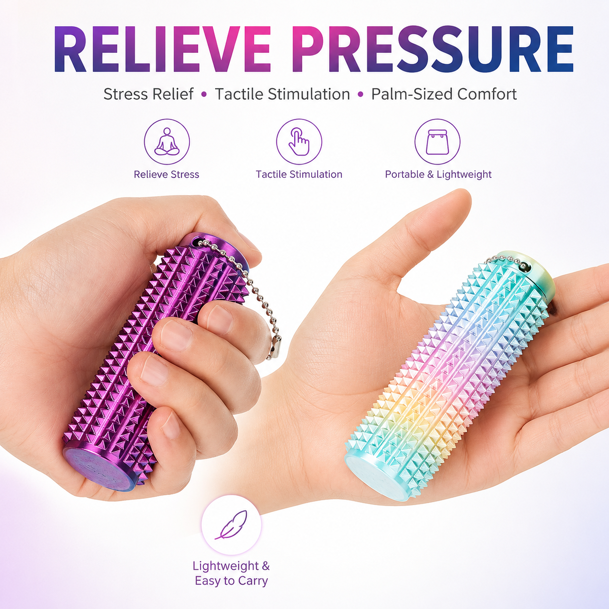 Keychain Stress Relief Roller