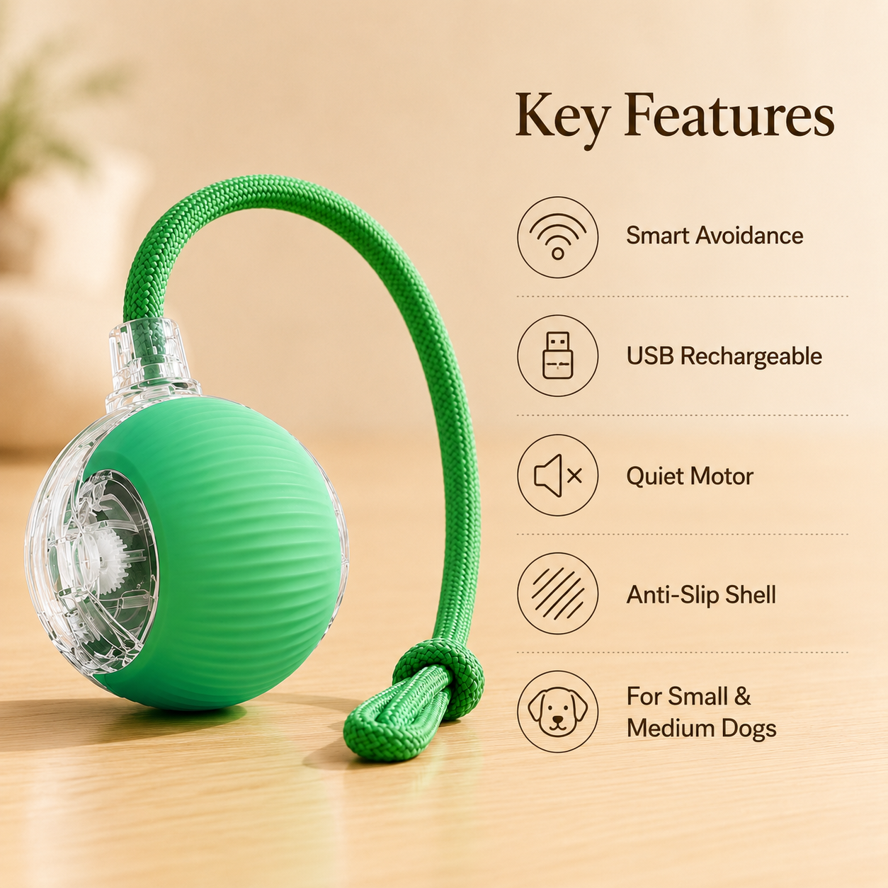 Smart Automatic Interactive Rolling Dog Ball