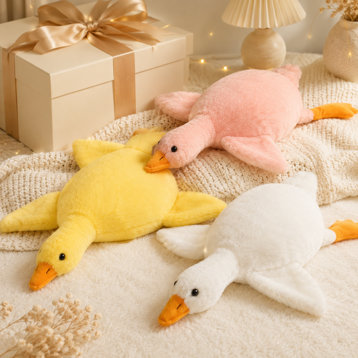 Multi-color Goose Plush Hug Pillow