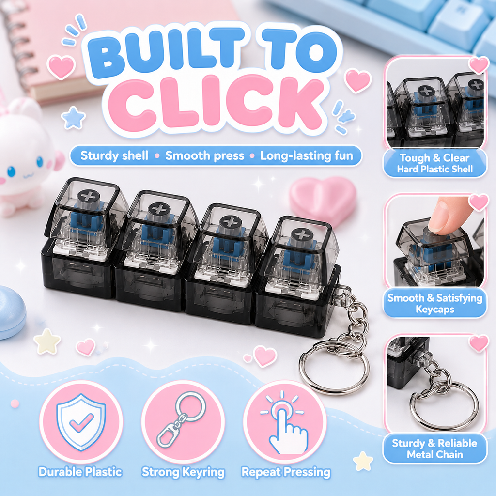 Mechanical Key Switch Stress Toy