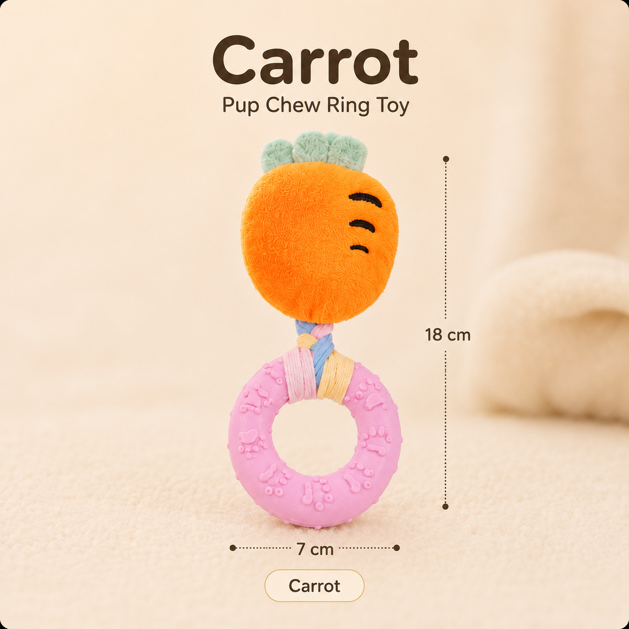 Cartoon Plush Squeaky Durable Chew Toy for Dogs