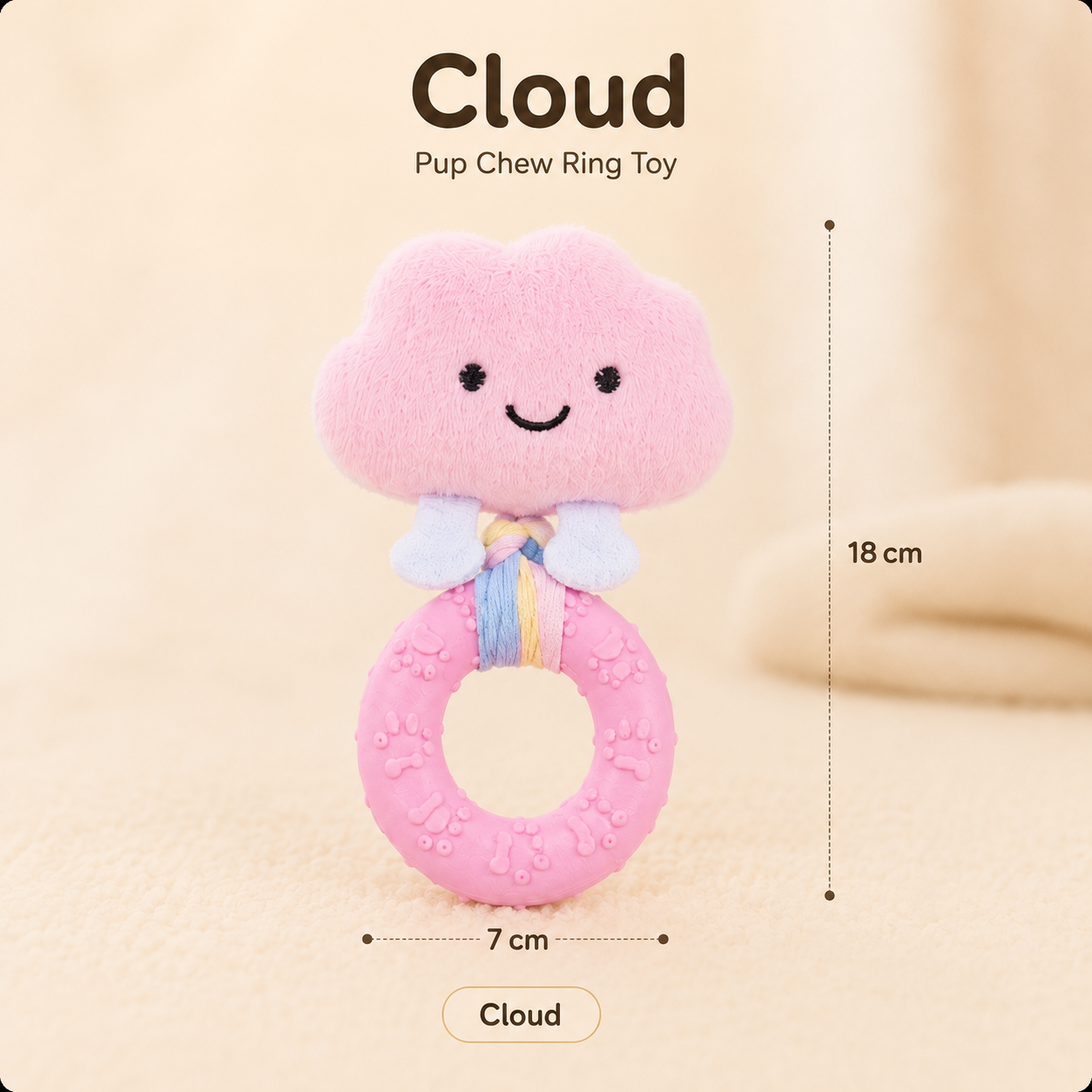Cartoon Plush Squeaky Durable Chew Toy for Dogs