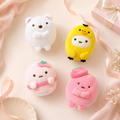 Kawaii Round Plush Bag Key Pendant
